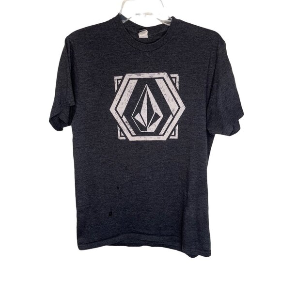 Volcom Medium T-Shirt H/M Gray Graphic Tee 50% Cotton 50% Polyester 66c - Picture 1 of 6